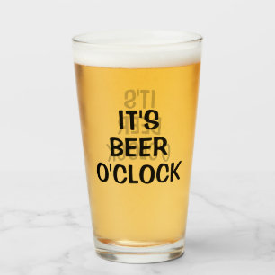 Det är Beer O'klocka Glaskopp