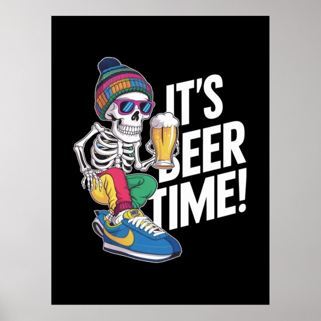 Det är Beer Time Poster (Framsidan)