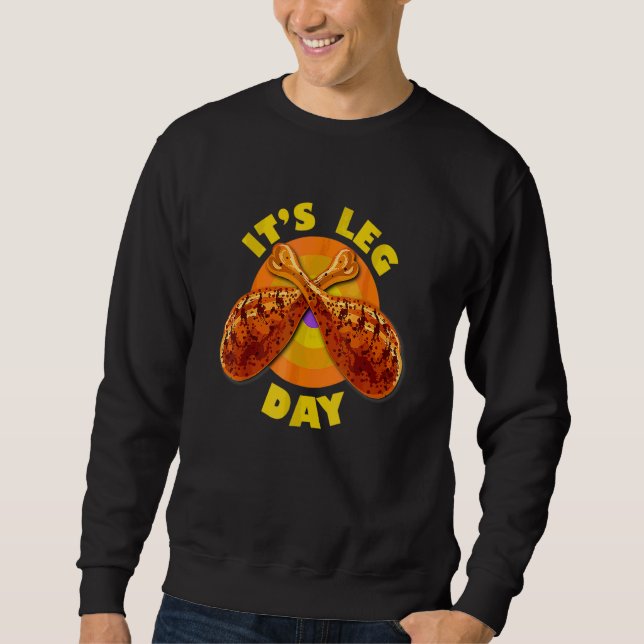 Det är ben-dagen  Turkiet Thanksgiving 1 Lång Ärmad Tröja (Framsida)