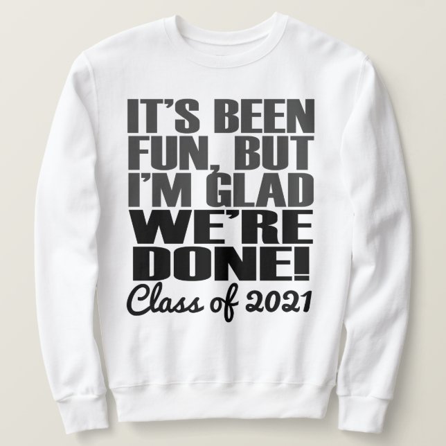 Det är Ben Roligt, klass för 2021 Studenten-chefer Lång Ärmad Tröja (Design framsida)