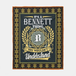 Det är Bennett Sak du inte kunde förstå Fleecefilt