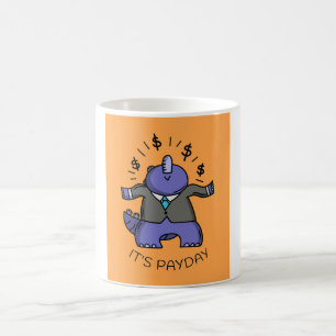 Det är betalningsdag - Roligt & KONTORS HUMOR Coff Kaffemugg