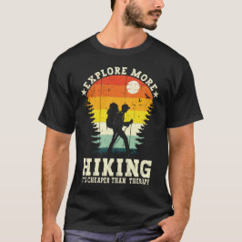 Det är billigare än terapi Hike Hiker Funny T Shirt