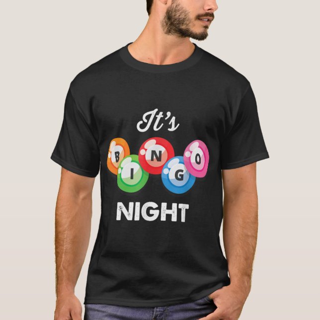 Det är Bingo Night Womens Funny Bingo Player Älska T Shirt (Framsida)