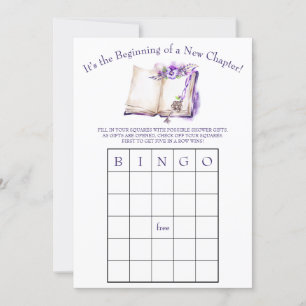 Det är början på ett nytt kapitel! BINGO spel Inbjudningar