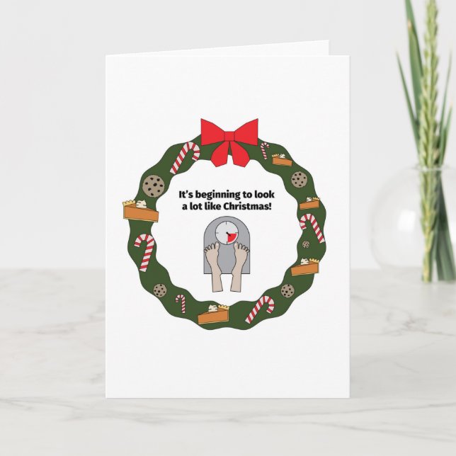 Det är början som ser en lottnågot liknandejulkort helgkort (Framsida)