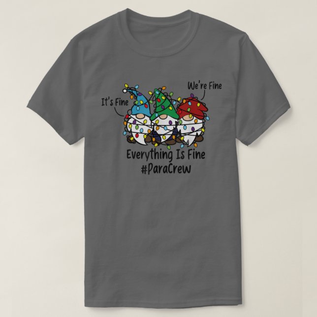 Det är Bra All Bra Gnomes jul Ljus T Shirt (Design framsida)