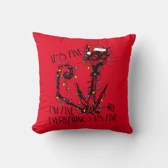 Det är Bra Allt är Bra Red-julklapp Kudde (Framsida)
