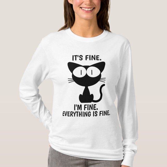 DET ÄR BRA. ALLT ÄR BRA T-SHIRTS FÖR FONDFUNNY (Framsida)