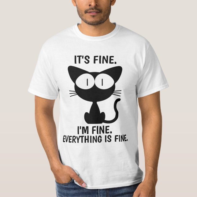 DET ÄR BRA. ALLT ÄR BRA T-SHIRTS FÖR FONDFUNNY (Framsida)
