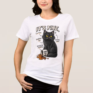 Det är bra Allting är bra Kaosbränsle Roligt Svart T Shirt