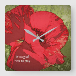 Det är bra att be kristen dekorator fyrkantig klocka