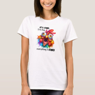 Det är bra att bran skriker tupp t shirt