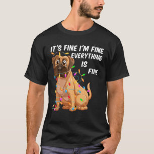 Det är Bra att jag är Bra Allt är Bra Hund Christm T Shirt