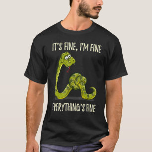 Det är Bra att jag är Bra Allt är Bra Snake Anima T Shirt