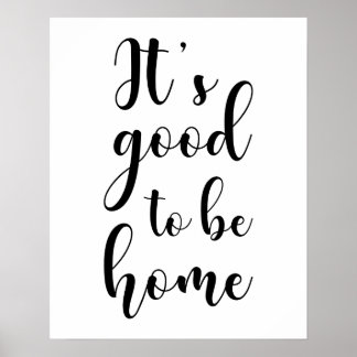 Det är Bra att vara hemma Poster