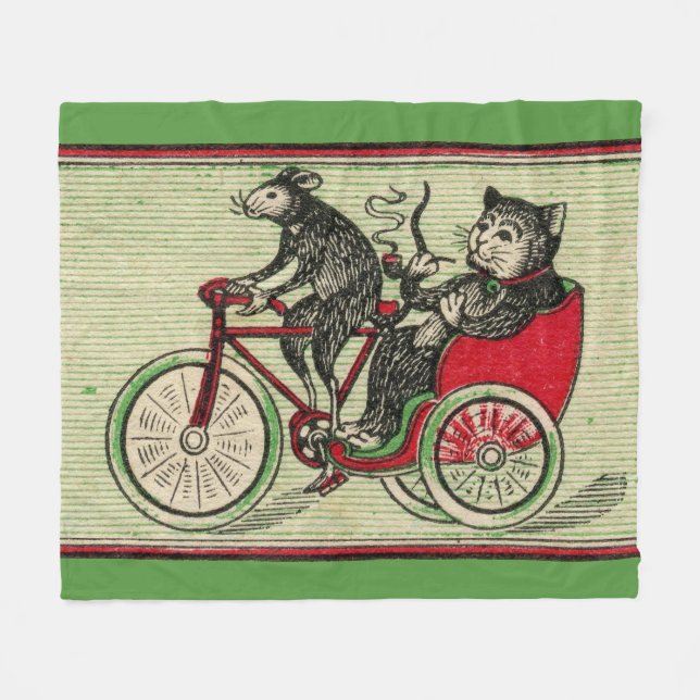 Det är bra att vara katten fleecefilt (Framsidan (Horisontell))