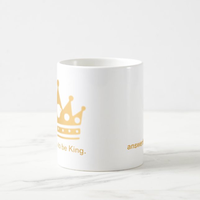 Det är bra att vara kungmuggen kaffemugg (Center)