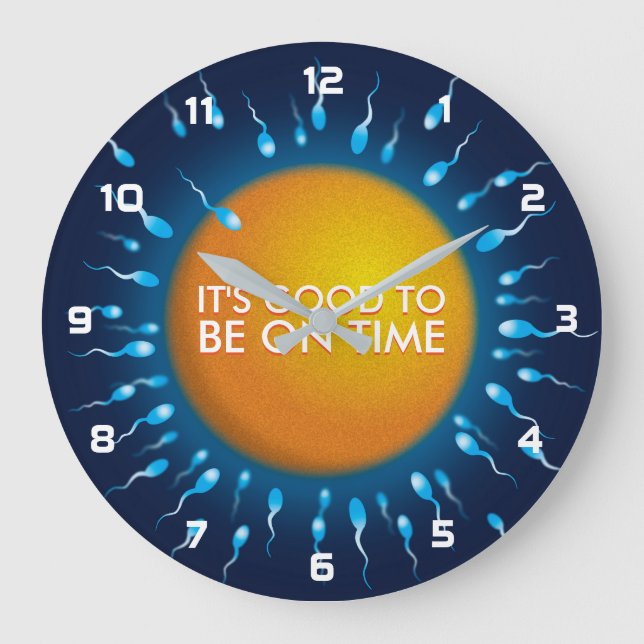 DET ÄR BRA ATT VARA PÅ TID Science Stor Klocka (Framsida)
