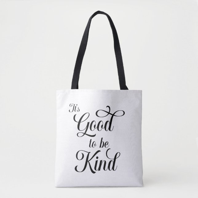 Det är bra att vara snäll totebag tygkasse (Framsida)