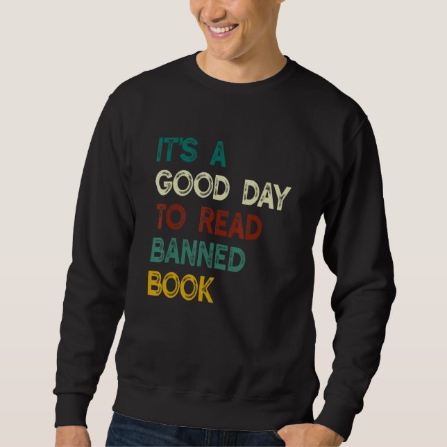 Det är Bra dag att läsa Bok Bibliotek Lång Ärmad Tröja (Framsida)