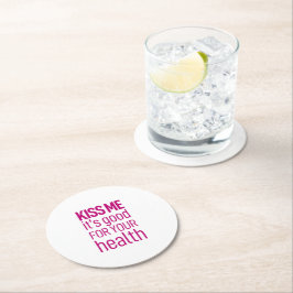 Det är bra för din hälsa. underlägg papper rund