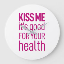 Det är bra för din hälsa. Väggklocka