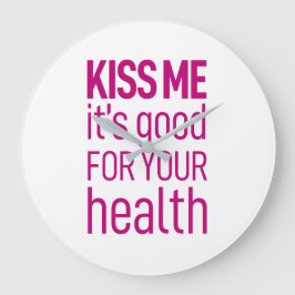 Det är bra för din hälsa. Väggklocka