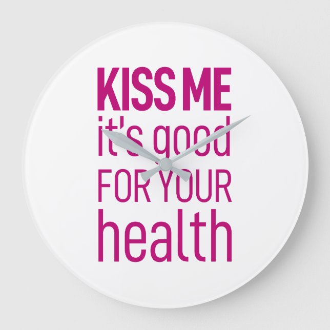 Det är bra för din hälsa. Väggklocka (Framsida)