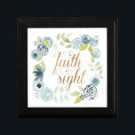 Det är bra - gå vid Faith Inte vid synen Minnesask<br><div class="desc">Det är bra att jag är med Studio W. Har en vacker blommigt gräns med frasen "Walk by Faith,  Not by Sight".</div>