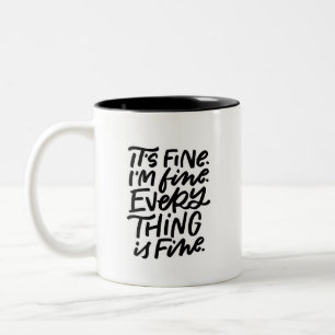 Det är Bra Hand Lettered Två-Tonad Mugg