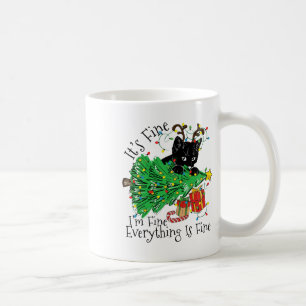 Det är bra, jag mår bra, allt är bra, kul jul kaffemugg