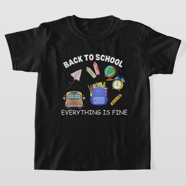 Det är bra, jag mår bra, allting är bra Lärare T Shirt (Laydown)