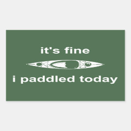 Det är Bra, jag Padded Today Rektangulärt Klistermärke