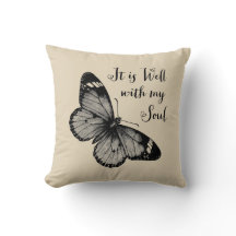Det är bra med min fjäril Dekorativ kudde