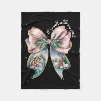 Det är bra med min sjabb Nativitetscen Baby Je Fleecefilt