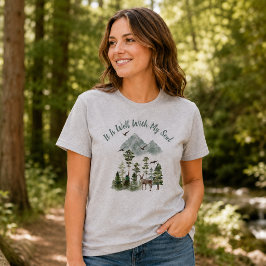 Det är bra med min själ Kristna sång Woodland T Shirt