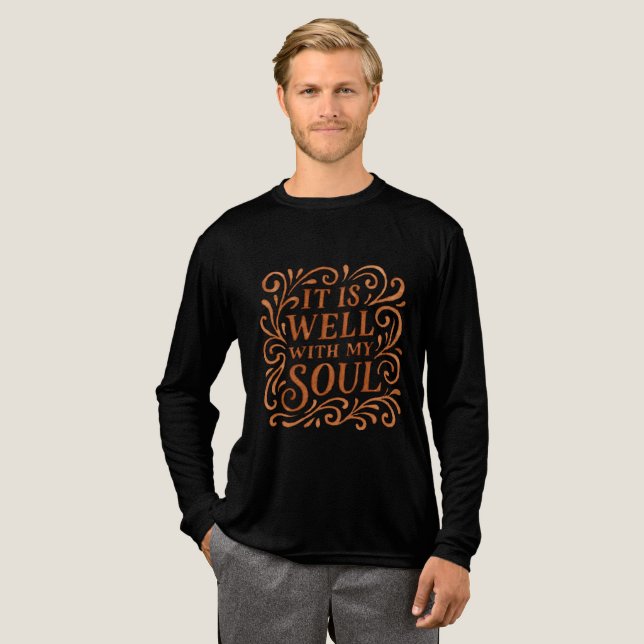 Det är bra med min själ typografi t shirt (Hel framsida)