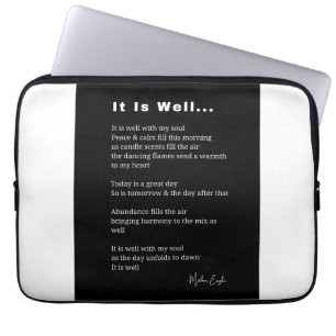 Det är bra med min själsinspirerande dikt poesi laptop fodral