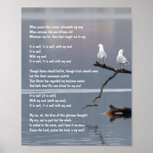 Det är bra med min syl Church Christian Hymn Poster