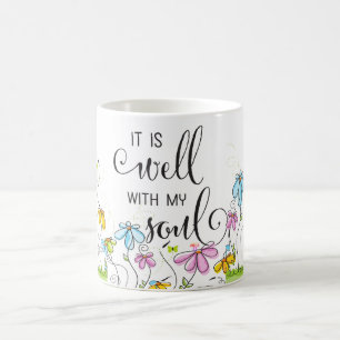 Det är bra med mina syl Christian Flowers Mugg