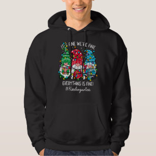 Det är bra, vi är okej, allt är bra, dvärgtomte fö hoodie