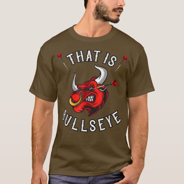 Det är Bullseye Dartfan öga dart T Shirt (Framsida)