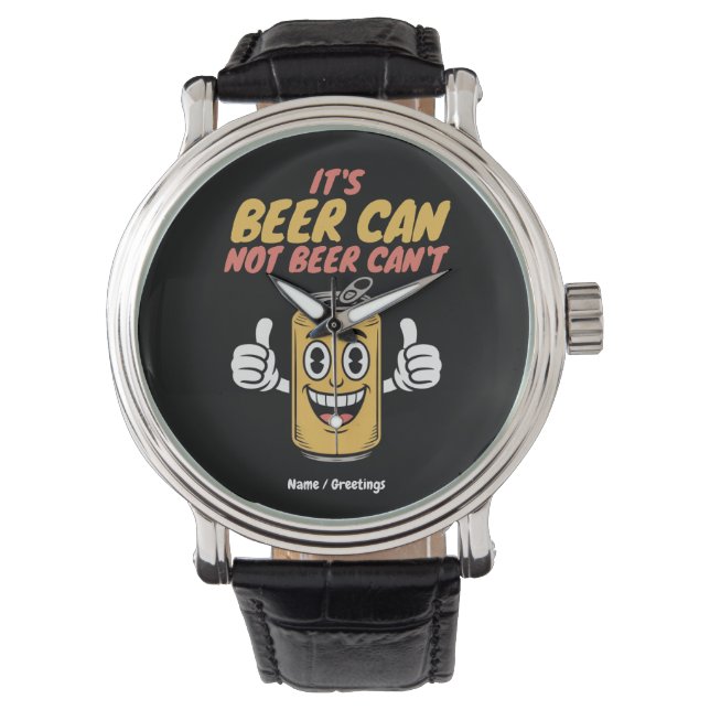 Det är burken inte burken kan Rolig Retrodesign  Armbandsur (Framsida)