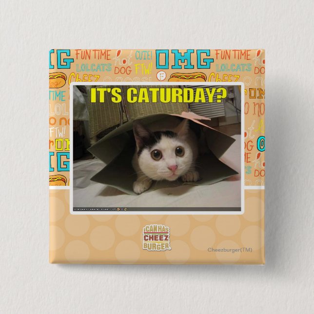 Det är Caturday? Knapp (Framsida)