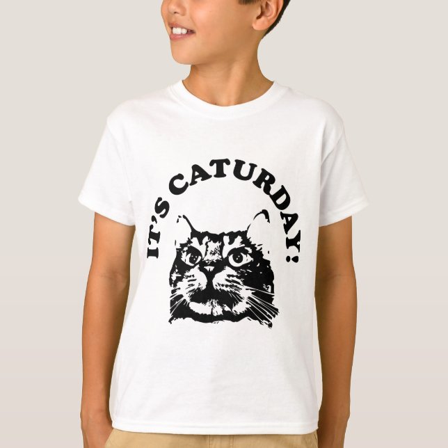 Det är Caturday Tee Shirt (Framsida)