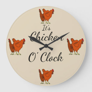 Det är Chicken O'Clock Stor Klocka