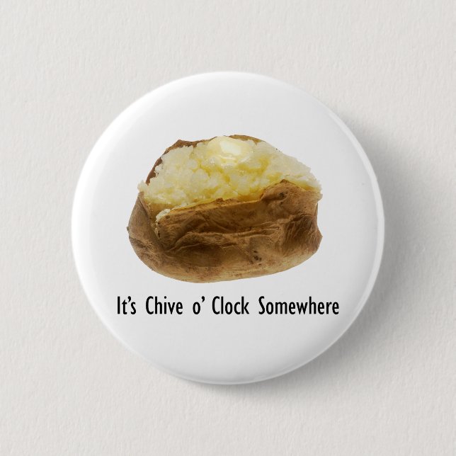 Det är Chive o'Clock nånstans. Knapp (Framsida)