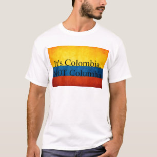 Det är Colombia, INTE Columbia Tee Shirt