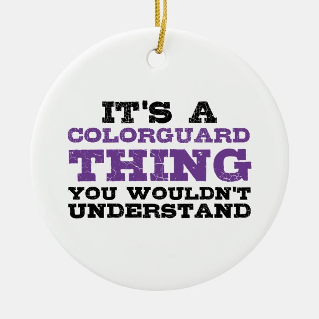 Det är Colorguard Sak Julgransprydnad Keramik (Framsidan)